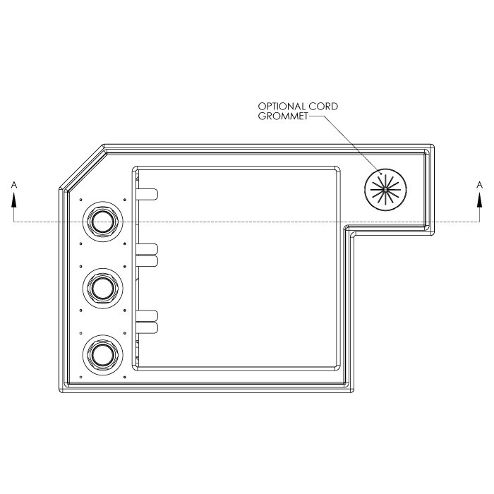 600mm White 50mm Aquarium Weir Comb – Marine Sump Tank Overflow, 3 Styles