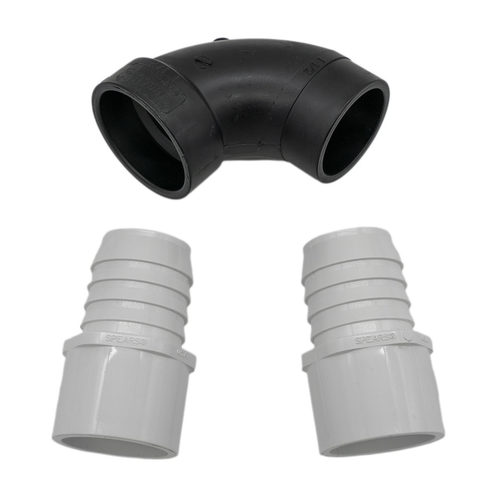 2 Barbed x Slip Coupler and 1 Elbow Kit